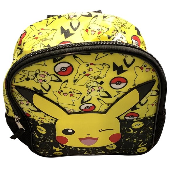 Pokémon Pikachu Kids Backpack With Adjustable Straps & Mesh Pockets - Picture 4 of 6